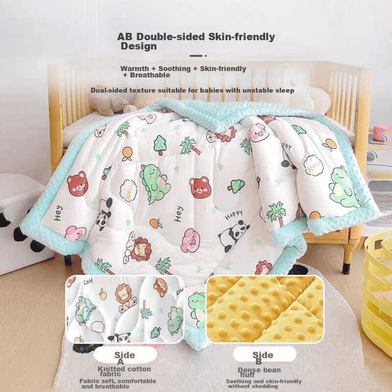 9i9 Ćebe za bebe A105, 100cm, Plavo-belo
