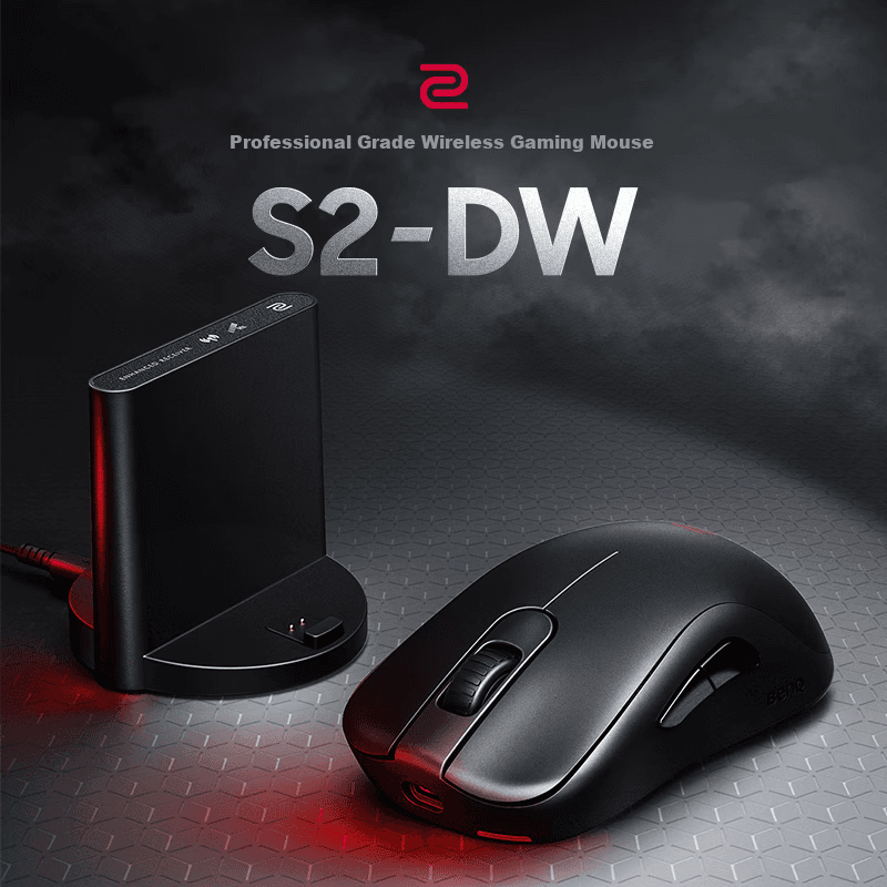 ZOWIE Bežični gaming miš S2-DW, 5000 DPI, Crni