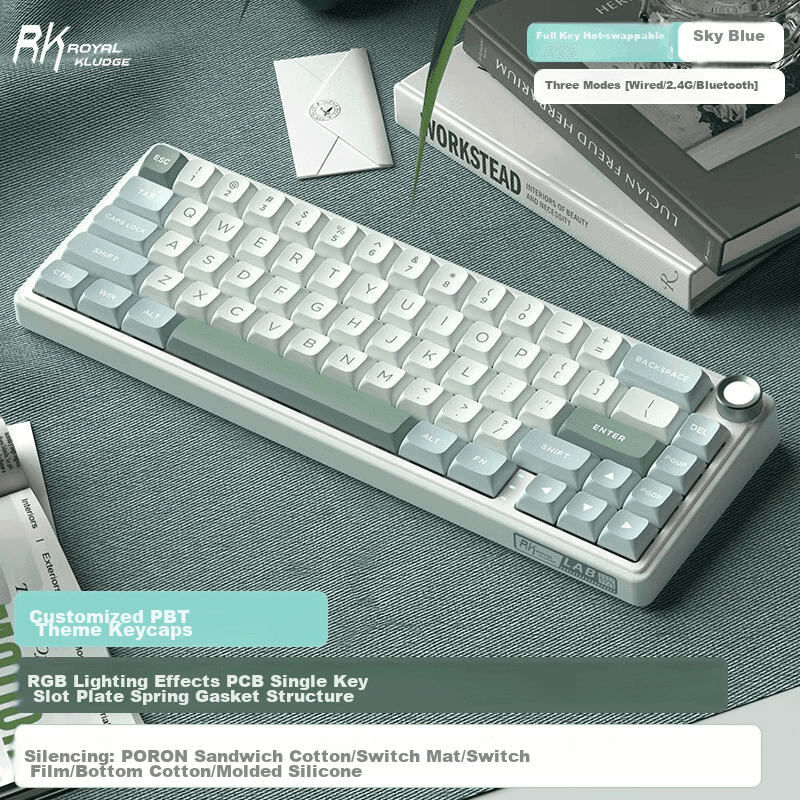 RKR65 Mehanička tastatura, RGB osvetljenje, Zelena