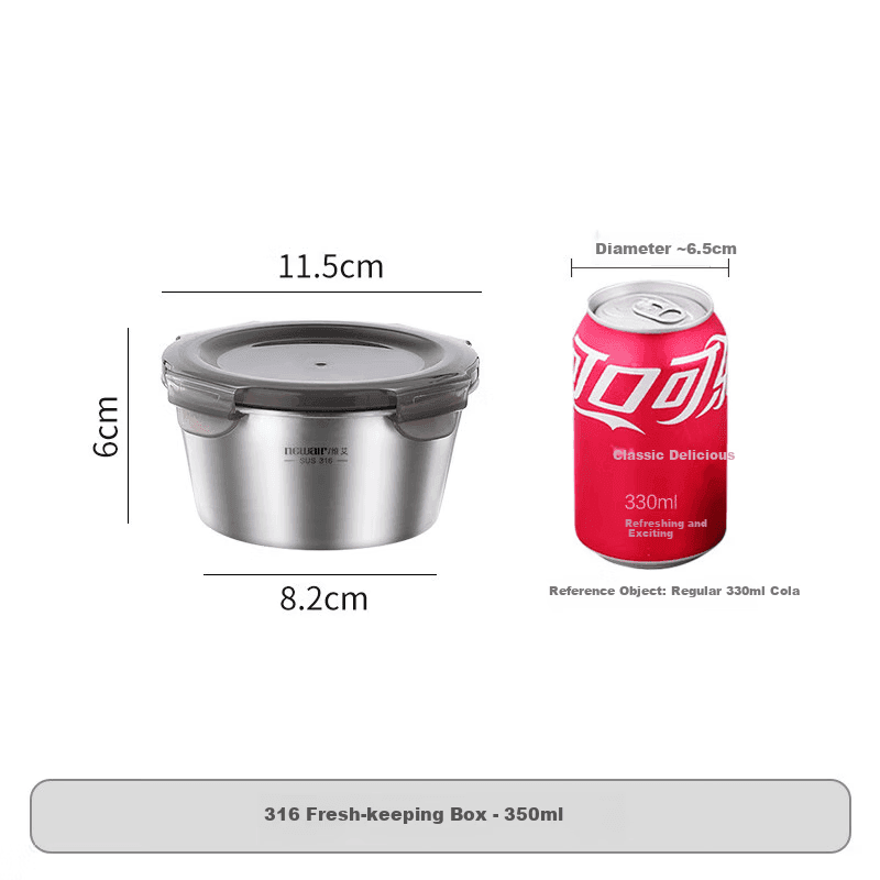 Newair Posuda za ručak, 350 ml, Siva