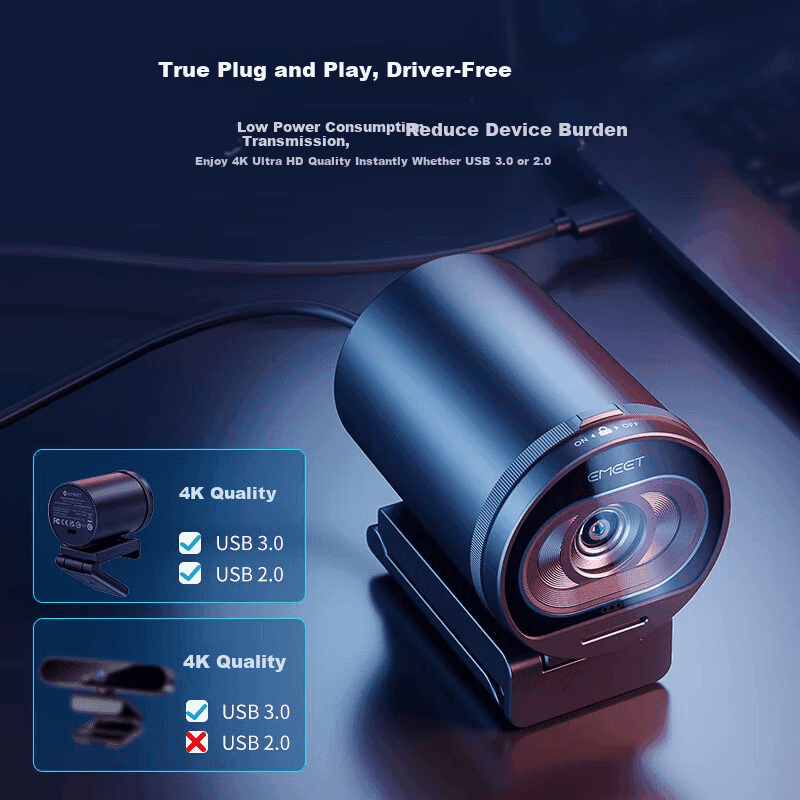 EMEET Web kamera S600+, 4K, Ultra HD