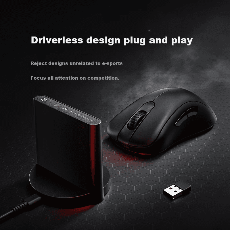 ZOWIE Bežični gaming miš EC2-DW, 5000 DPI, Crni