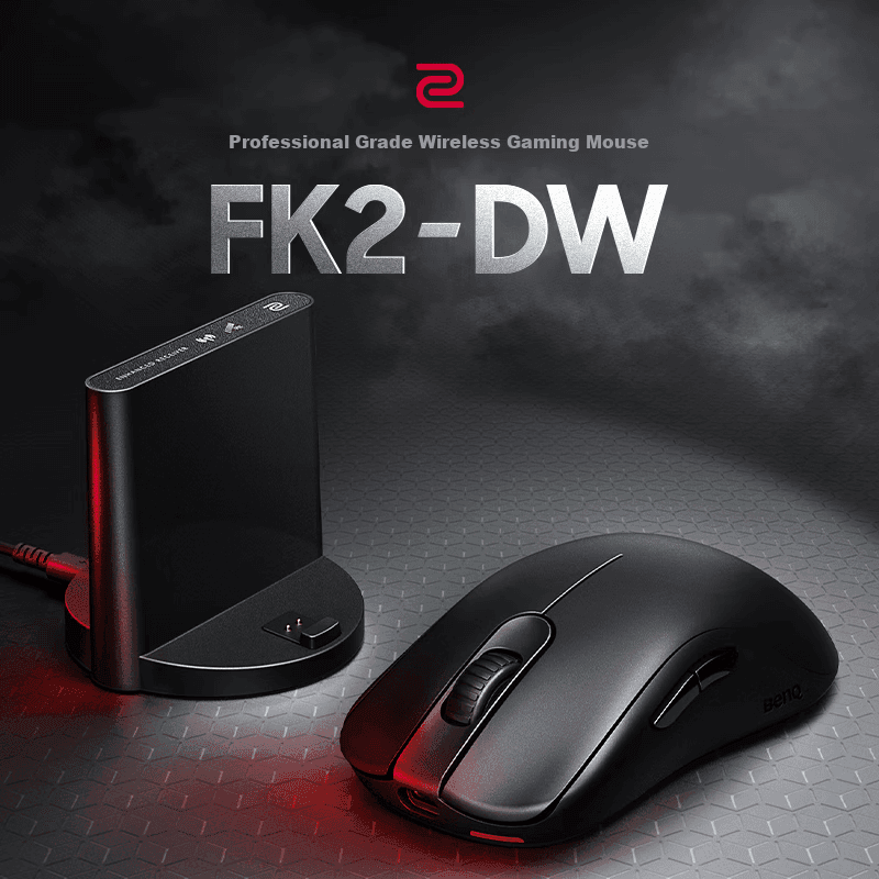 ZOWIE Bežični gaming miš FK2-DW, 5000 DPI, Crni