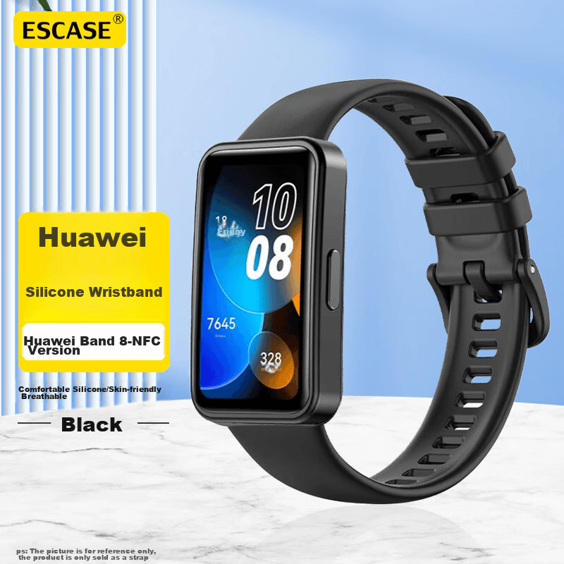 ESCASE Zamenski kaiš za Huawei Band 10/9, Crni