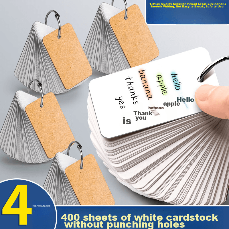 Blank Set kartica za pisanje, 400 listova