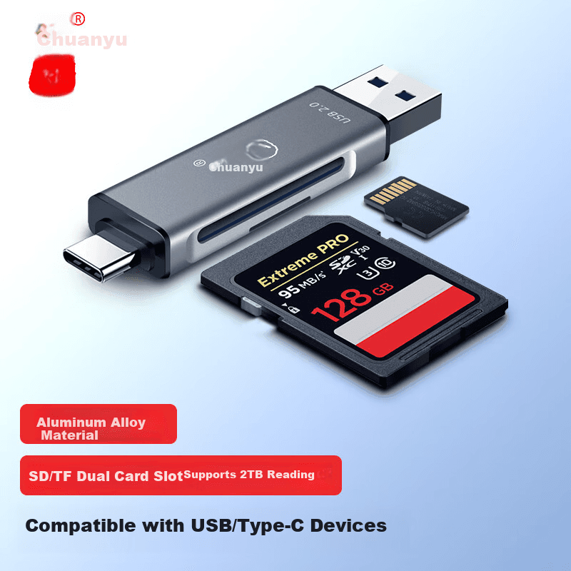 Chuanyu USB čitač kartica, Type-C SD/TF