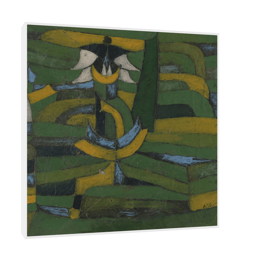 Canvas Slika na platnu White Blossom in the Garden, Paul Klee, Sa ramom, 60 x 60 cm, Beli