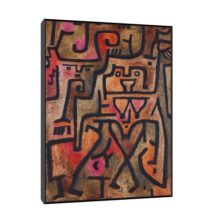 Canvas Slika na platnu Forest Witches, Paul Klee, Sa ramom, 30 x 40 cm, Crni