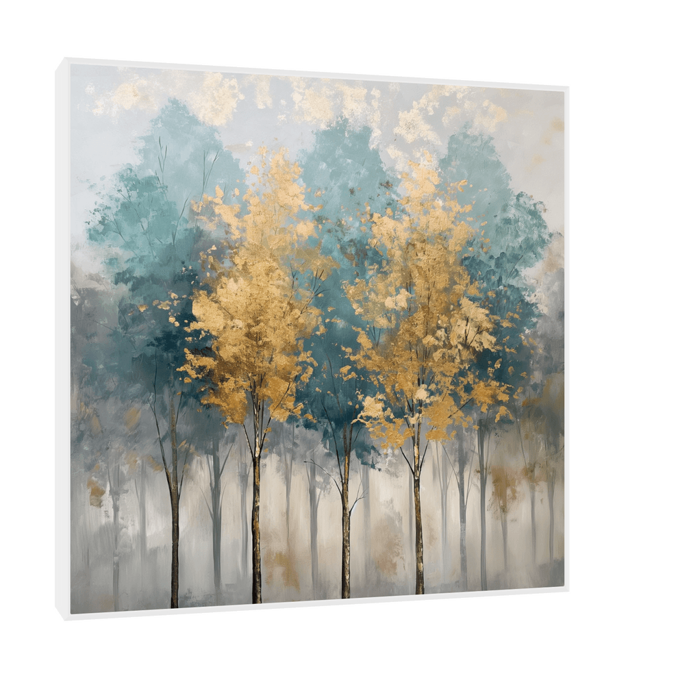 Canvas Slika na platnu Šuma, Sa ramom, 120 x 120 cm, Beli