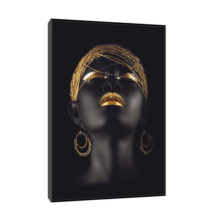 Canvas Slika na platnu Golden girl, Sa ramom, 40 x 60 cm, Crni