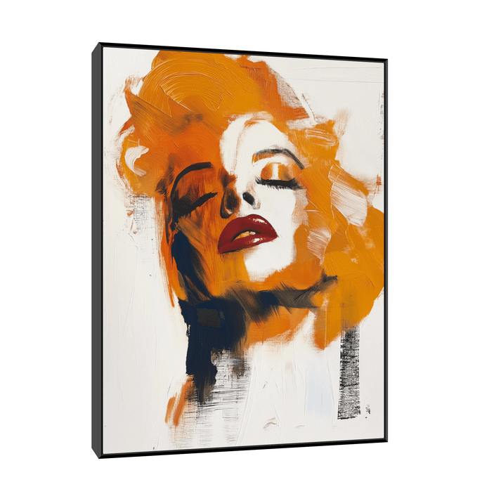 Canvas Slika na platnu Marilyn, Sa ramom, 60 x 80  cm, Crni