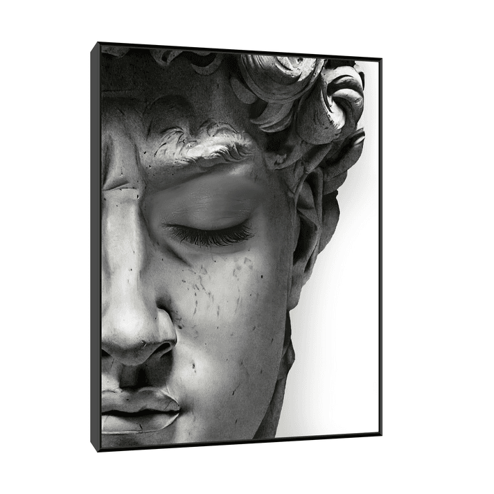 Canvas Slika na platnu David, Sa ramom, 90 x 120  cm, Crni