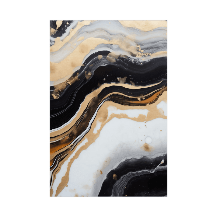 Canvas Slika na platnu Zlatni talasi, 80 x 120 cm