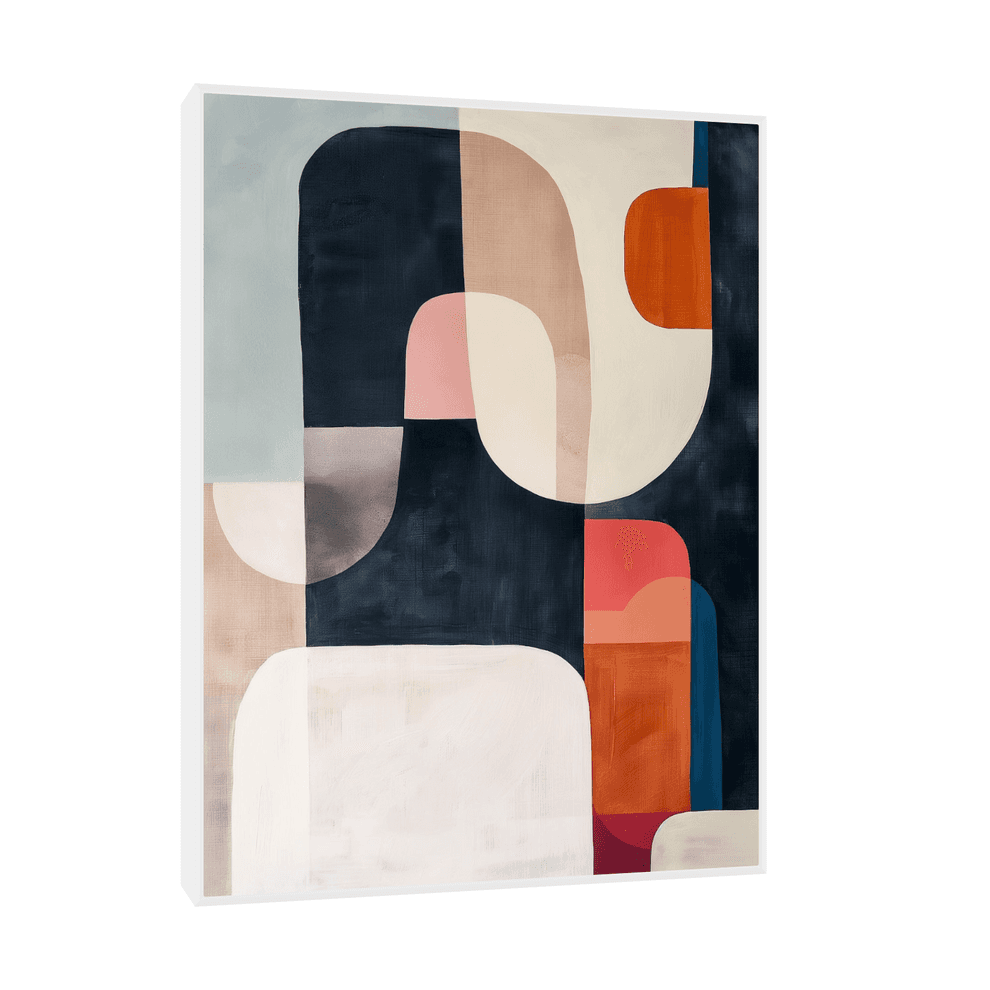 Canvas Slika na platnu Kompozicija II, Sa ramom, 30 x 40 cm, Beli