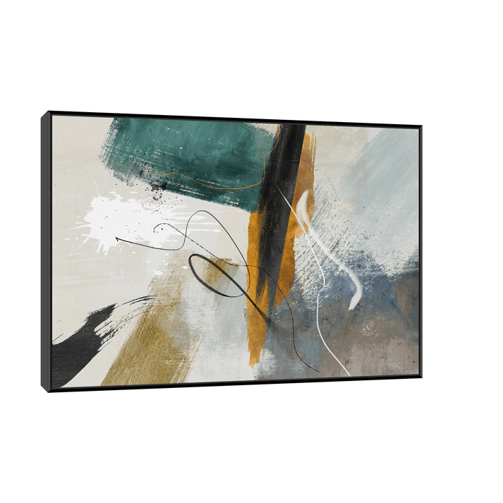 Canvas Slika na platnu Okean, Sa ramom, 100 x 75 cm, Crni