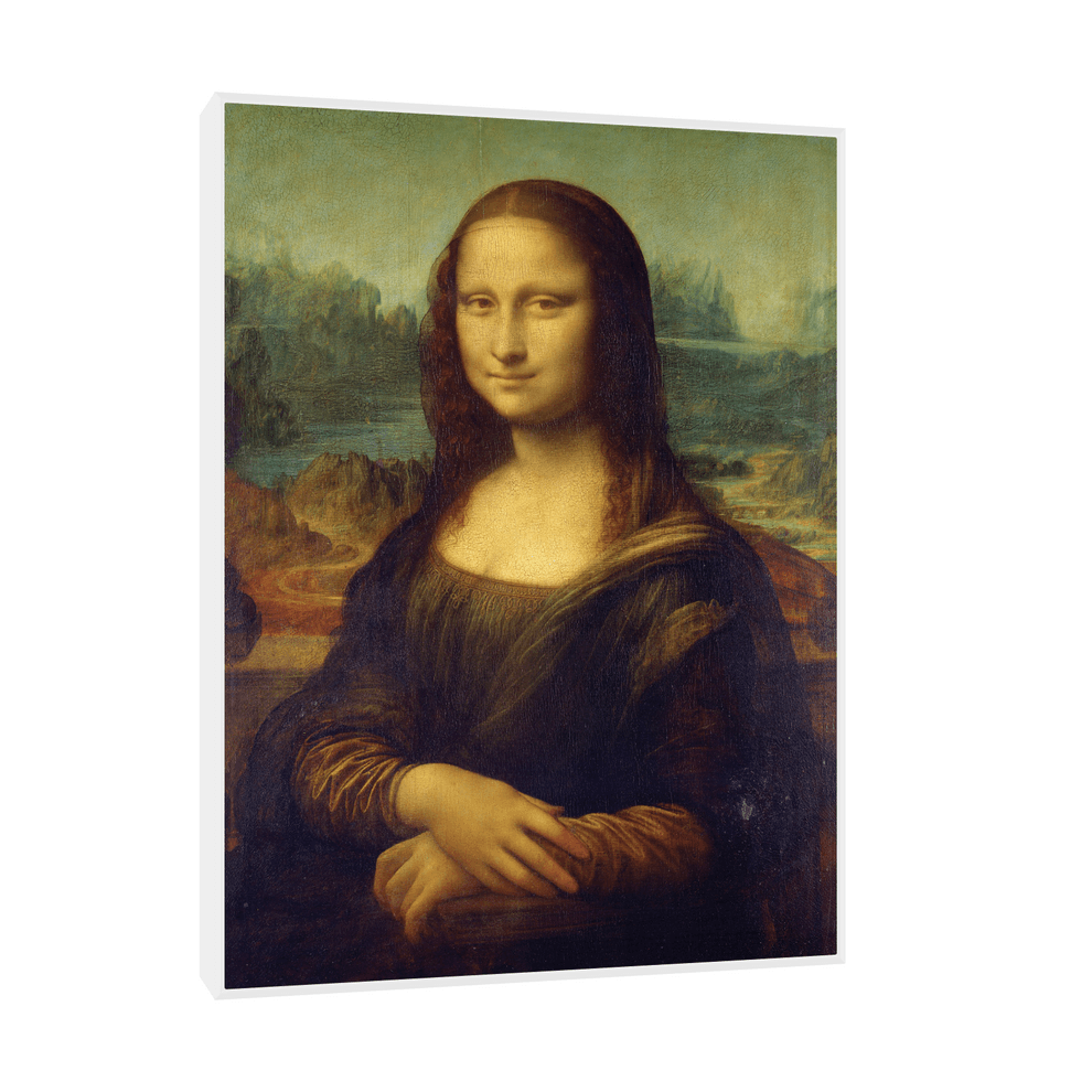 Canvas Slika na platnu Mona Lisa, Leonardo da Vinci, Sa ramom, 30 x 40 cm, Beli