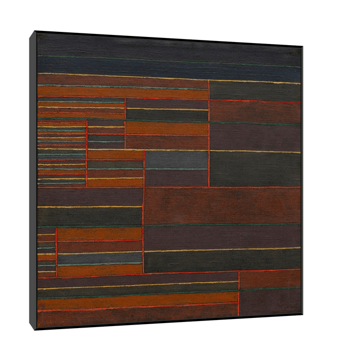 Canvas Slika na platnu In the Current Six Thresholds, Paul Klee, Sa ramom, 30 x 30 cm, Crni