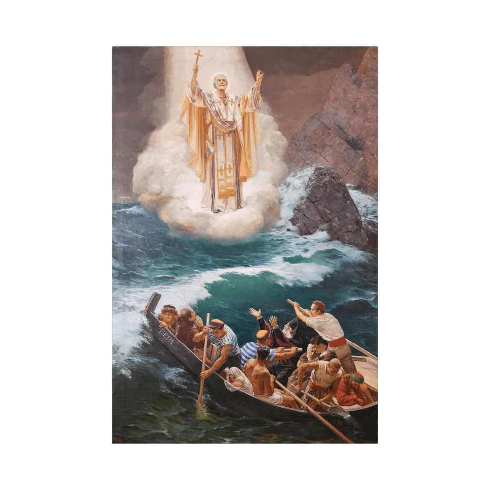 Canvas Slika na platnu Sveti Nikola spašava brodolomnike, Uroš Predić, 40 x 60 cm