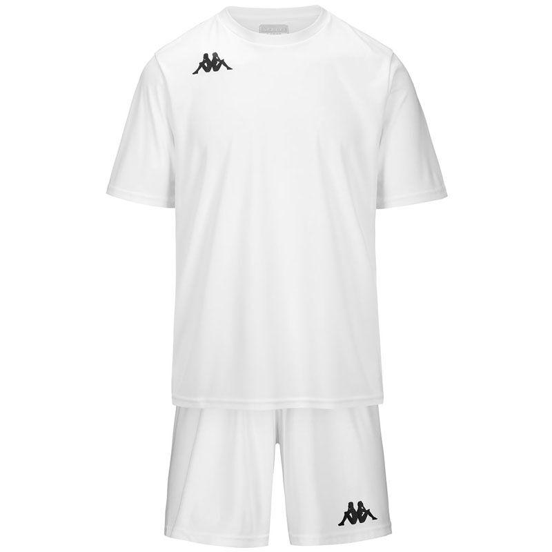 Kappa Set majica i šorts za dečake Kappa4Soccer Gorkit, Beli