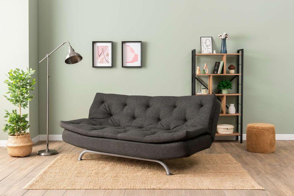 Atelier del Sofa Trosed na razvlačenje Rivo, 185x63x82cm, Antracit