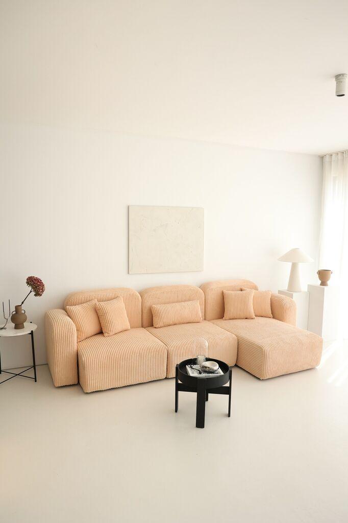 Atelier del Sofa Ugaona garnitura Kuba, 135x298x83 cm, Kajsija