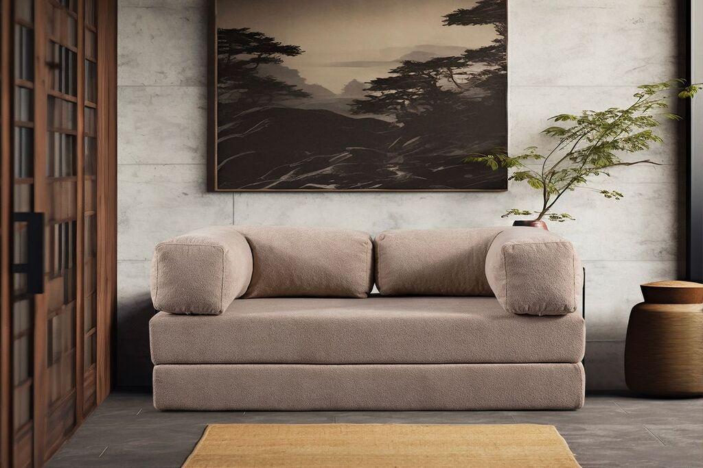 Atelier del Sofa Dvosed na razvlačenje Via Con, 200x80x100cm, Bež