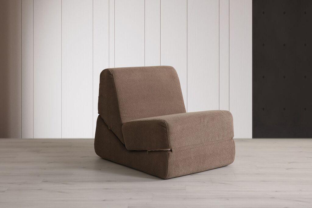 Atelier del Sofa Fotelja na razvlačenje Origami, 100x70x70cm, Smeđa