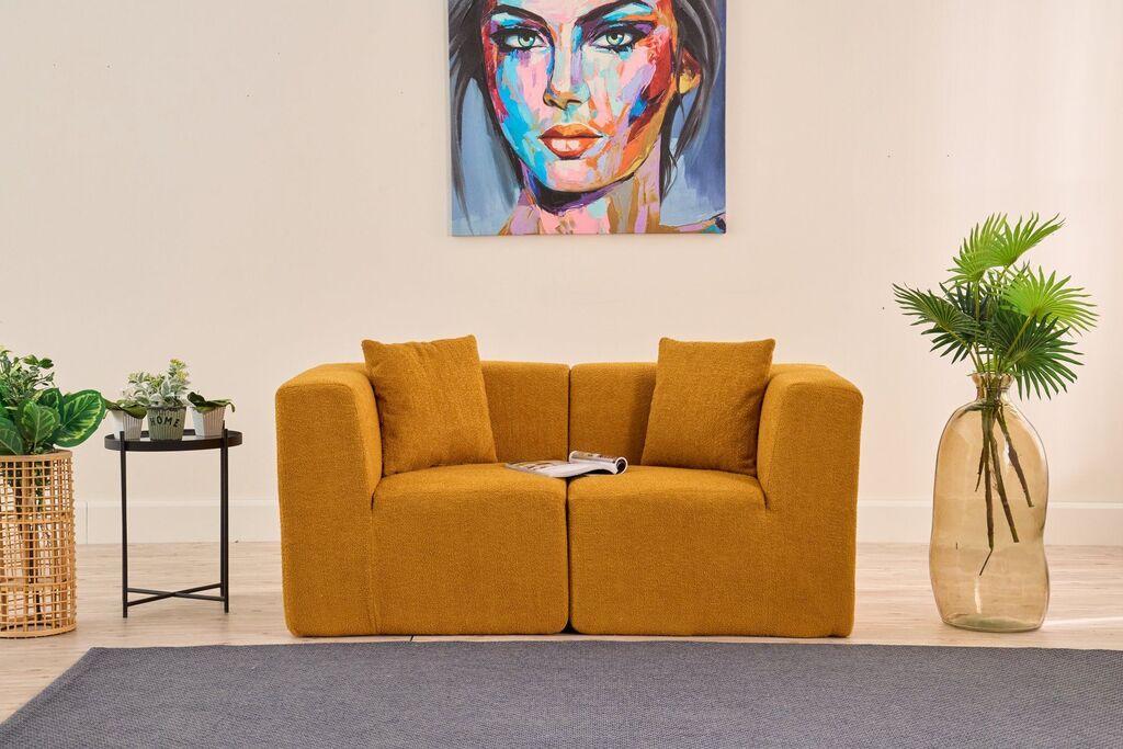 Atelier del Sofa Dvosed Raks, 165x70x85cm, Narandžasta