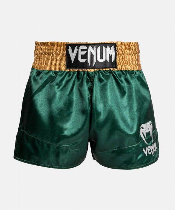 Venum Šorts za Muay Thai Classic, Zimzeleno-zlatne boje