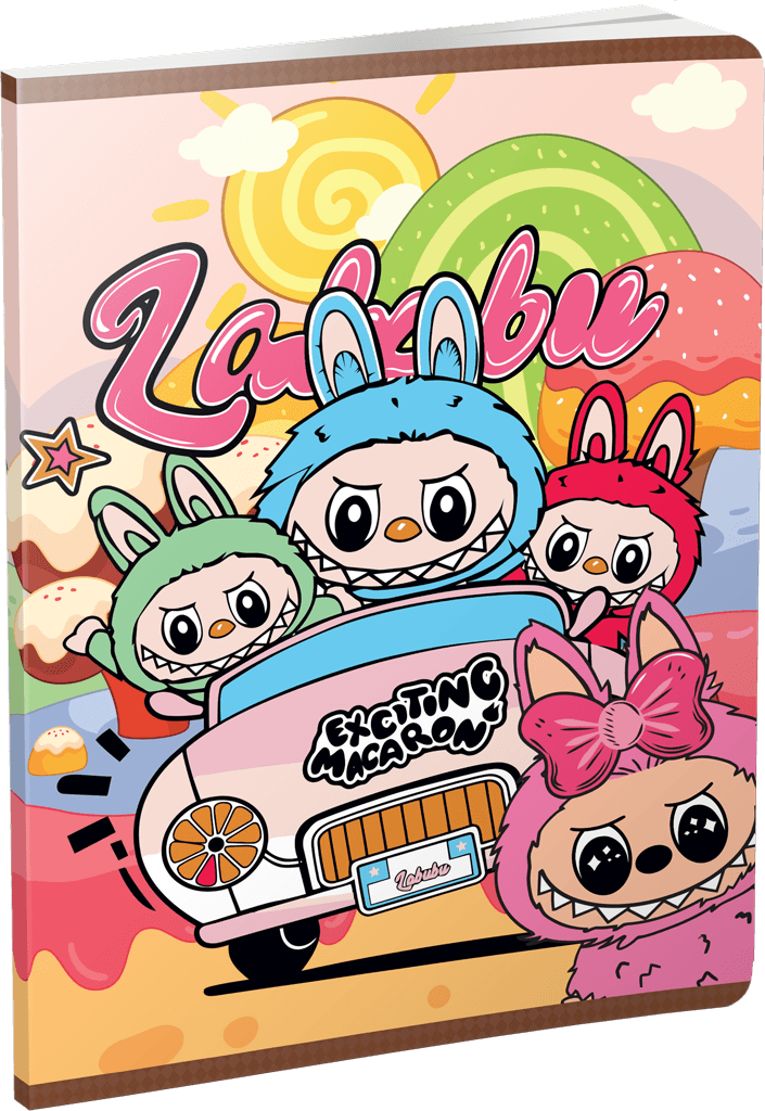 Moja knjižara Sveska Trendy, La Bubu A5/52, Meka Dikto, Set od 10 komada