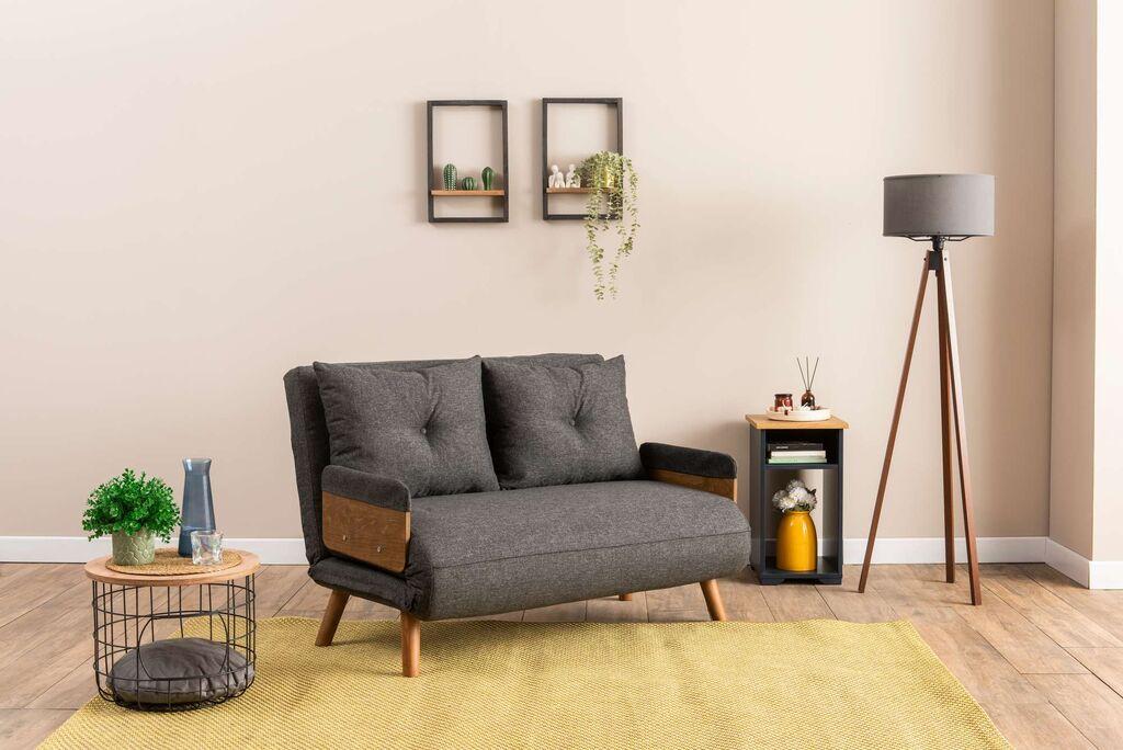 Atelier del Sofa Dvosed na razvlačenje Cosmo, 190x120x82cm, Antracit