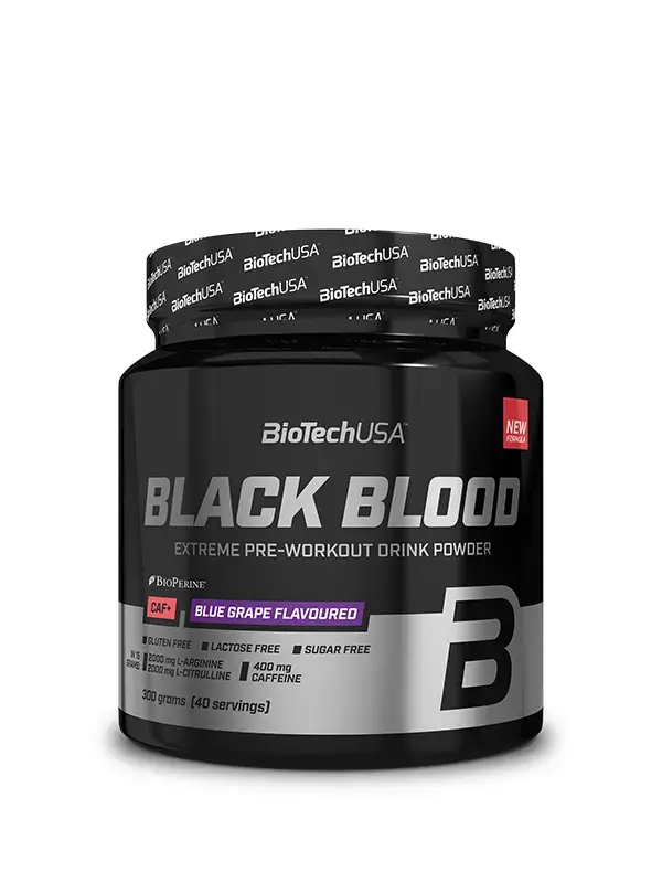Biotechusa Pre-workout Black Blood Shot, Plavo grožđe, 300g