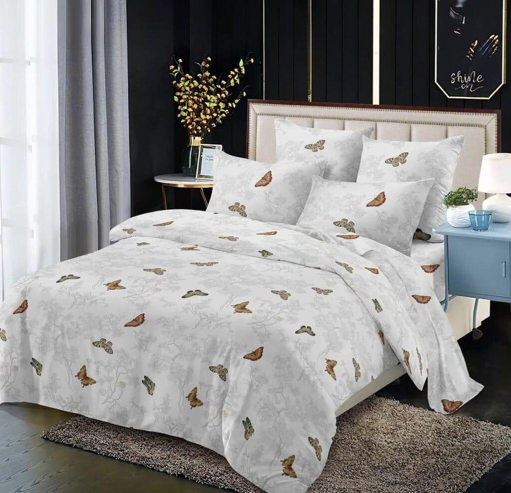 Minnah Dream Set posteljine Marine, 220x230cm, Beli