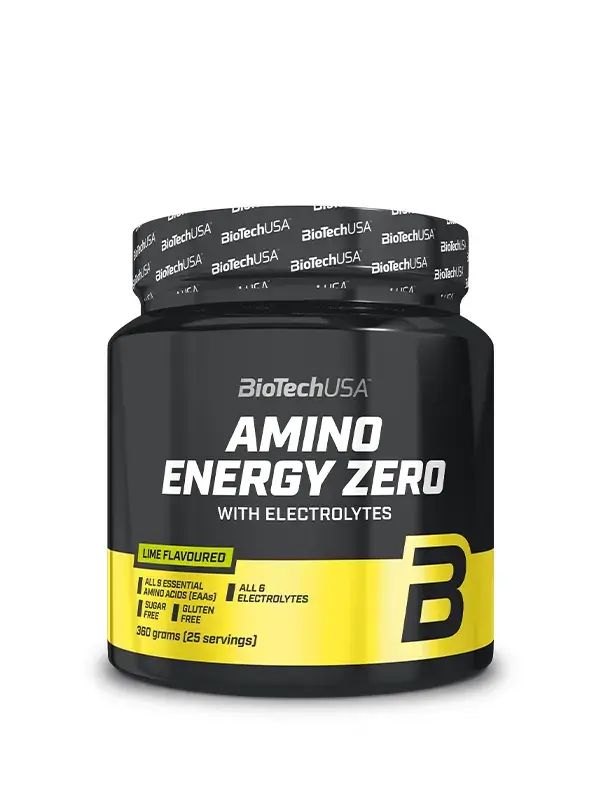 BIOTECHUSA Kompleks esencijalnih aminokiselina sa elektrolitima Amino Energy Zero + Elektrolytes, Limeta, 360g
