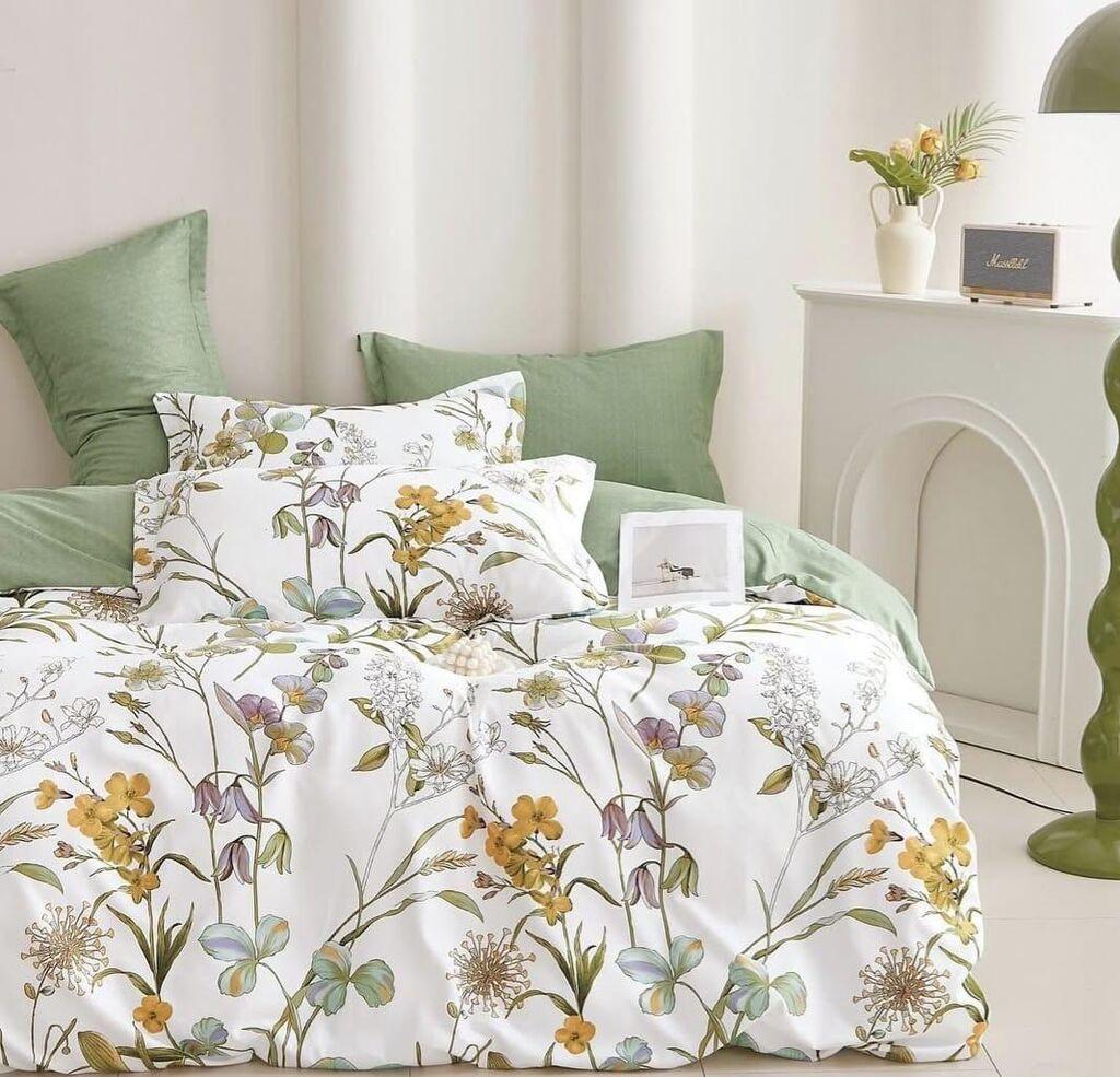 Minnah Dream Set posteljine Reve, 220x230cm, Belo-zeleni