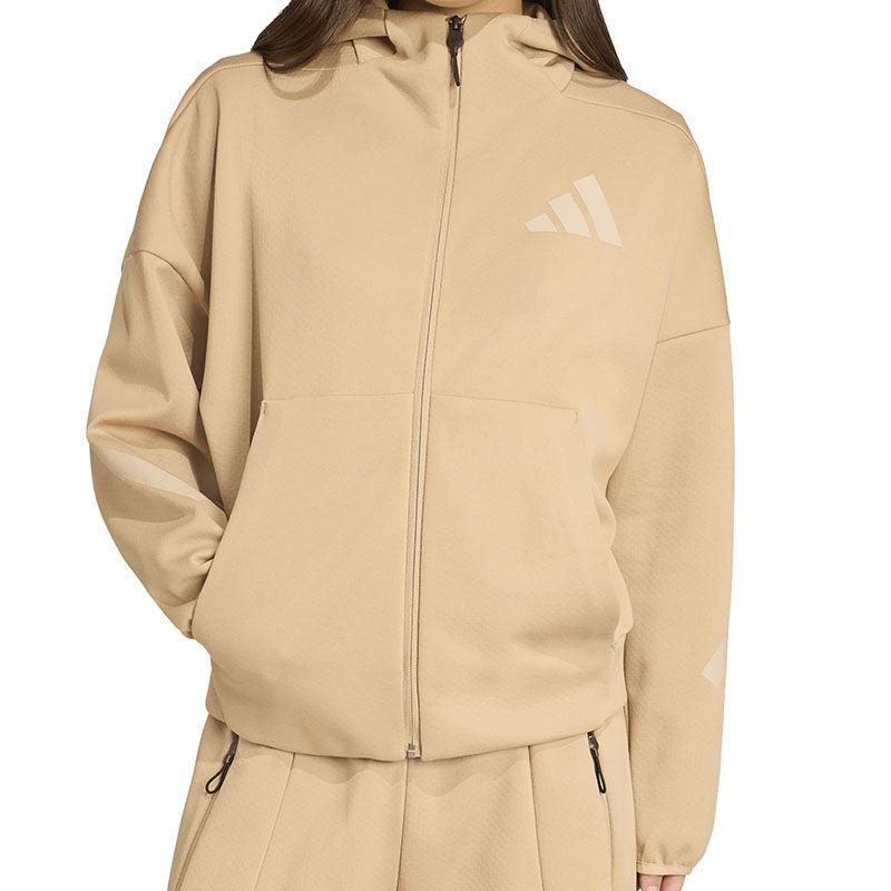 Adidas Ženski duks ZNE, Sa kapuljačom, Bež