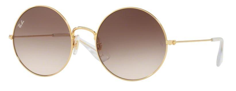 Ray-Ban Ženske naočare za sunce Double Bridge 0RB3592 001 13 55, Zlatne boje