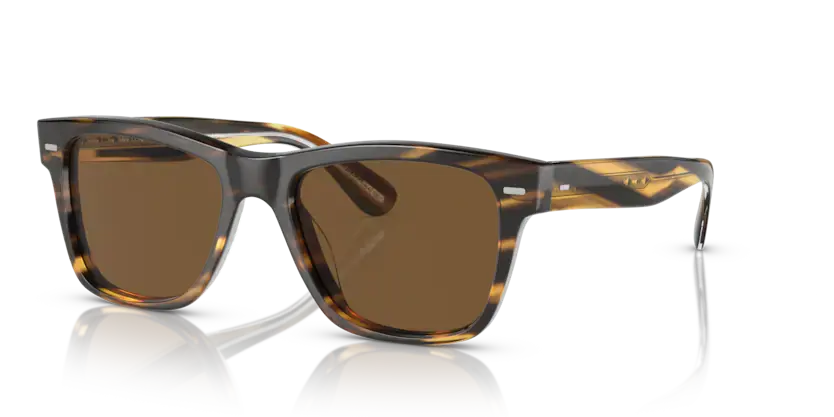 OLIVER PEOPLES Muške naočare za sunce Oliver Sun 0OV5393SU 100357 51, Polarizovane, Braon