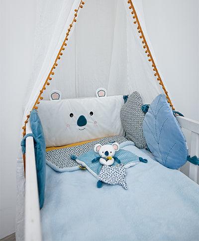 Doudou et Compagnie Ogradica za krevetac, Sivo-plava