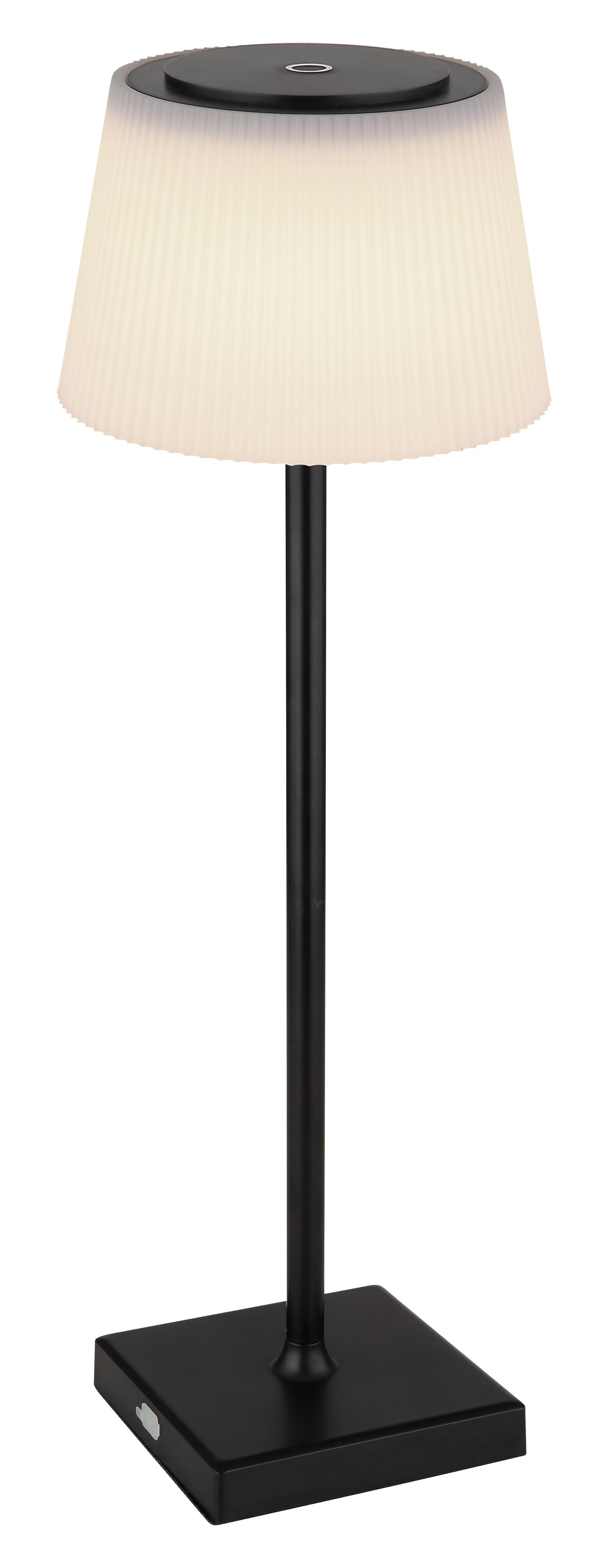 Stona lampa, mat crna, LED