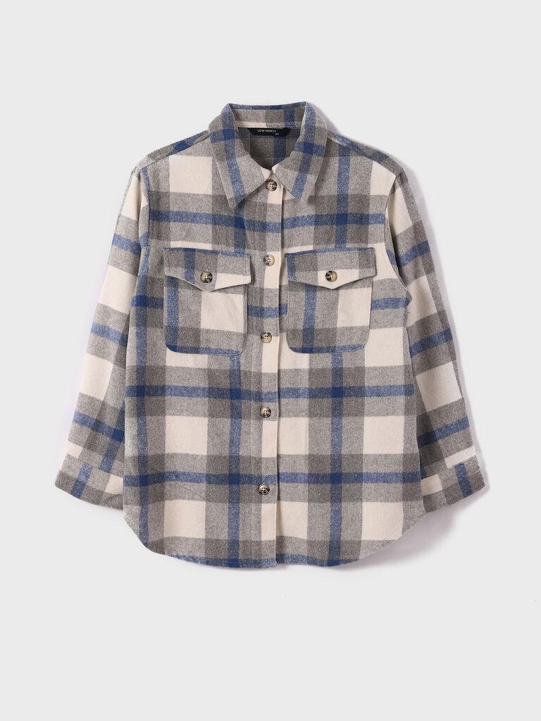 LC Waikiki Ženska košulja, W3ED88Z8-LLC, Regular, Siva