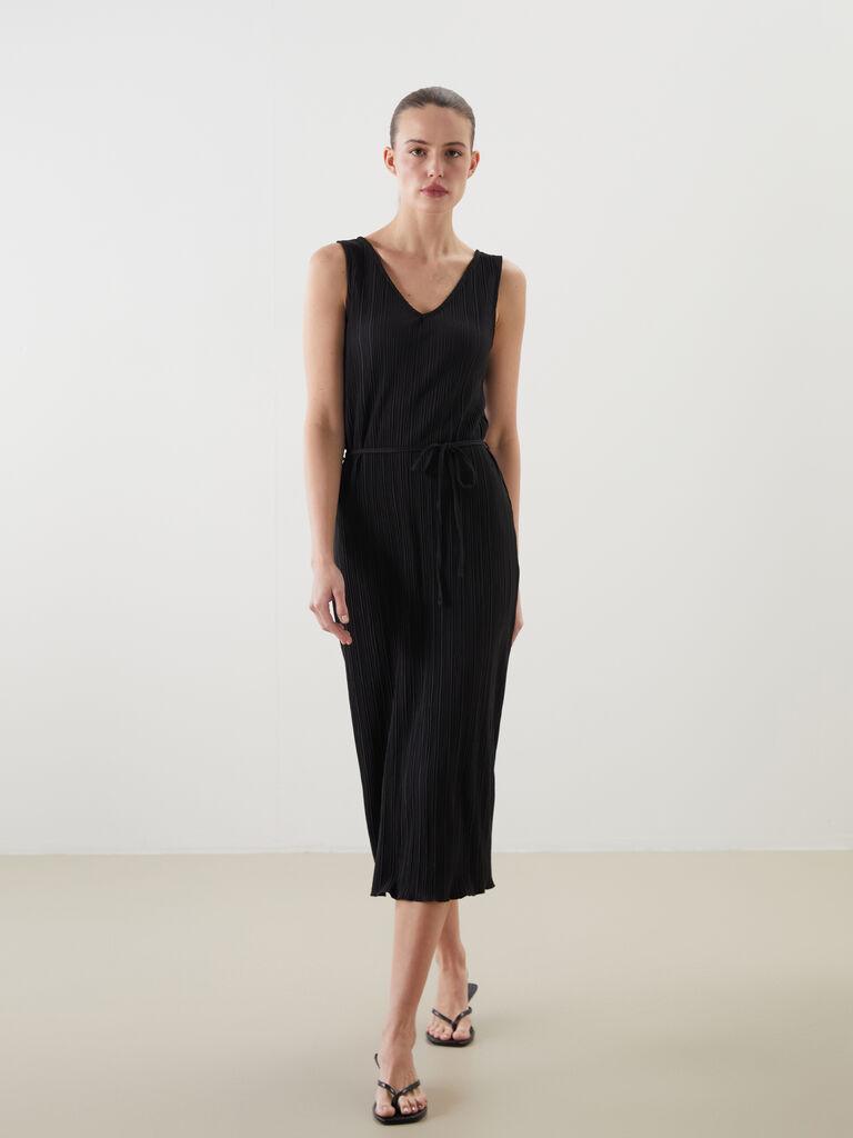 LC Waikiki Ženska haljina, S5JT87Z8-CVL, Mini, Crna