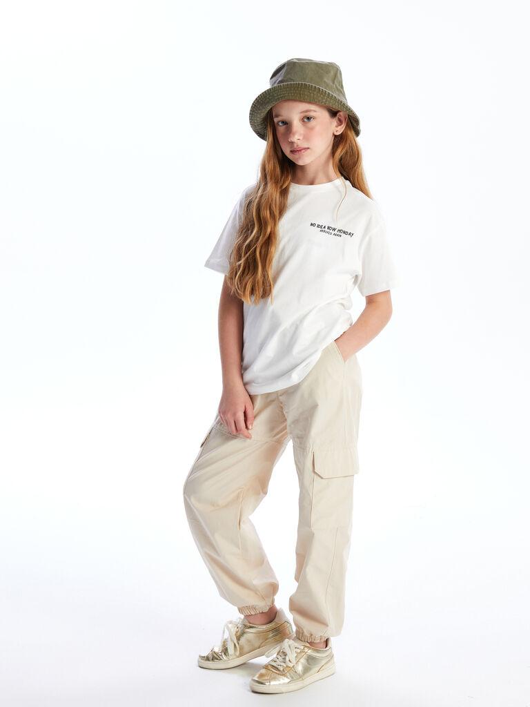 LC Waikiki Kargo pantalone za devojčice, S50517Z4-RMT, Bež