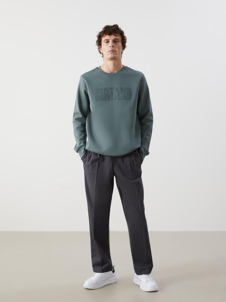 LC Waikiki Muške pantalone S50566Z8-JQN, Chino, Tamnosive