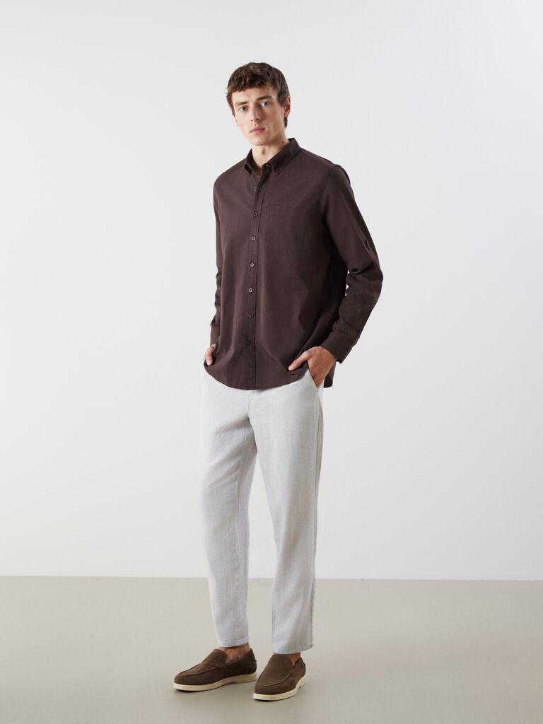 LC Waikiki Muške pantalone S51104Z8-J2A, Chino, Sive