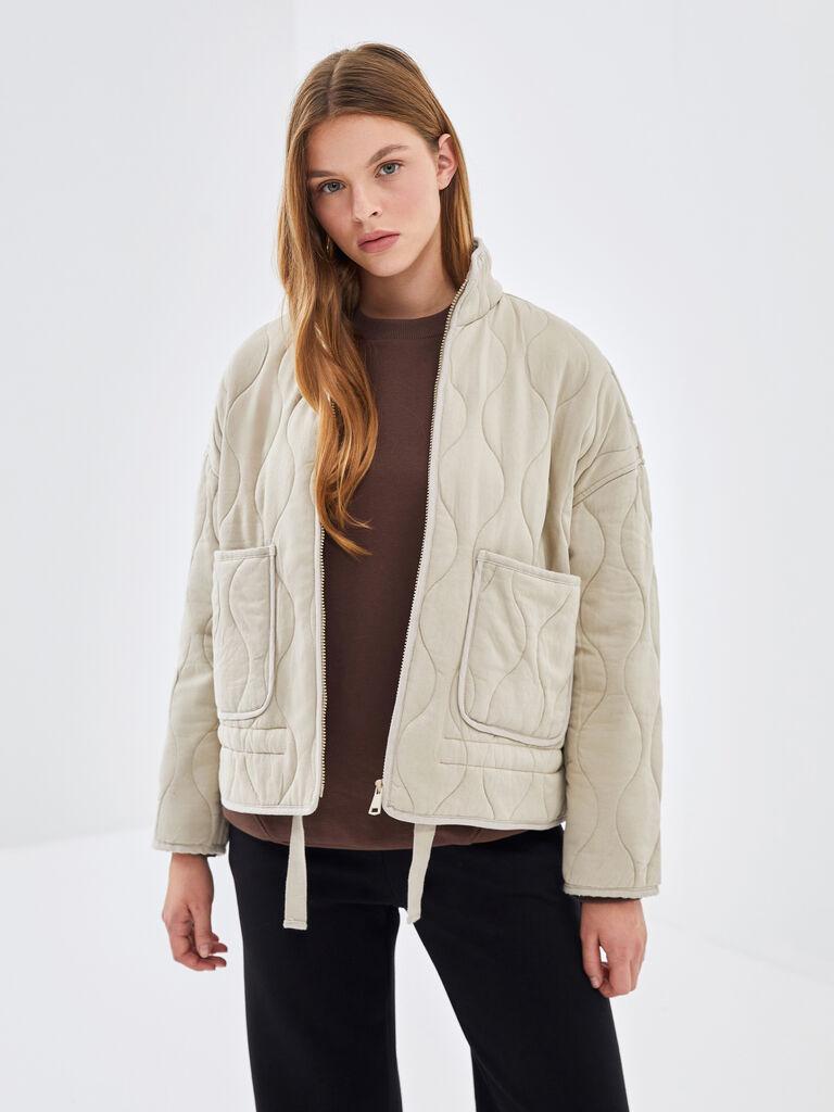 LC Waikiki Ženska jakna, S57985Z8-DXR, Krem