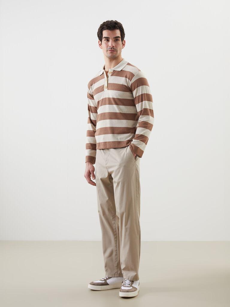 LC Waikiki Muške pantalone S53170Z8-S2N, Chino, Bež