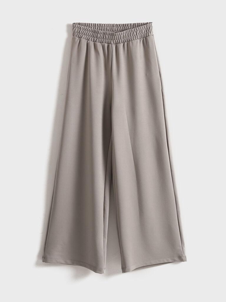 LC Waikiki Ženske pantalone, S5DS68Z8-GDU, Široke nogavice, Bež