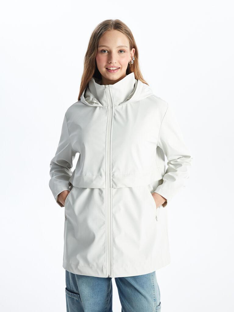 LC Waikiki Ženski mantil, W49578Z8-EEW, Dugi, Sivi