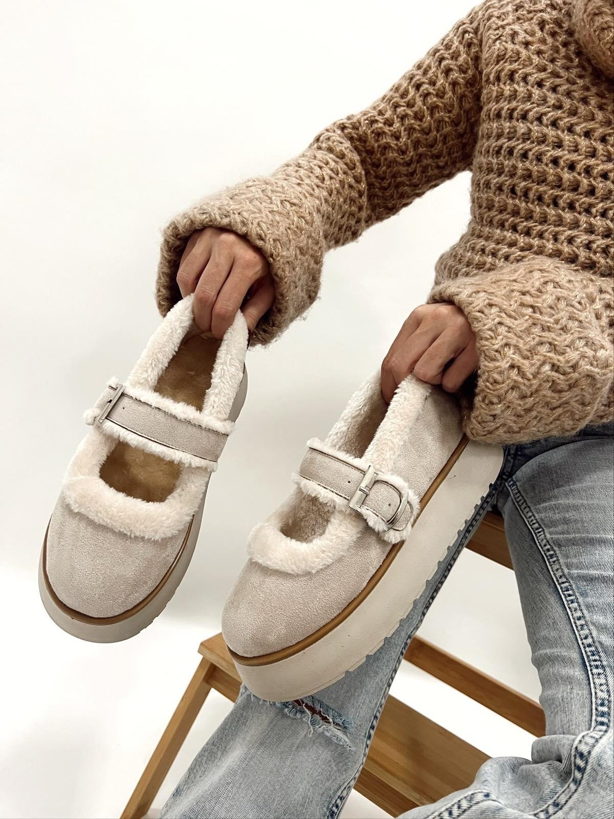 HOP HOP SHOP Ženske cipele E723 sa kaišem, Bež